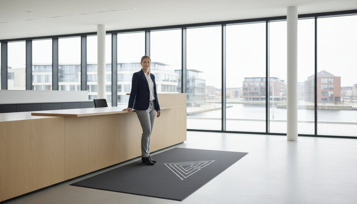 Aflastningsmåtter i Aarhus: Den komplette guide til ergonomi og branding i 2026