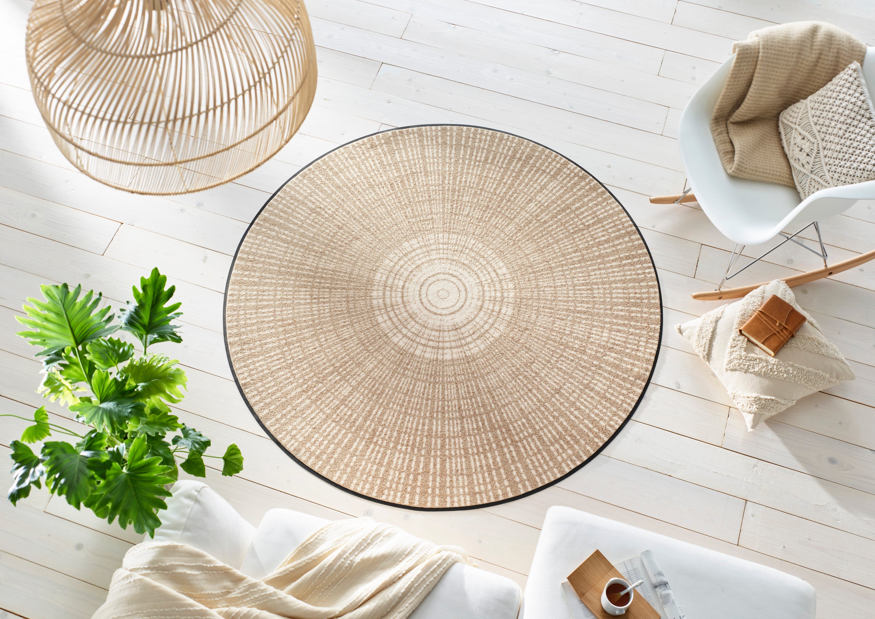 Cascara beige 145x145 cm