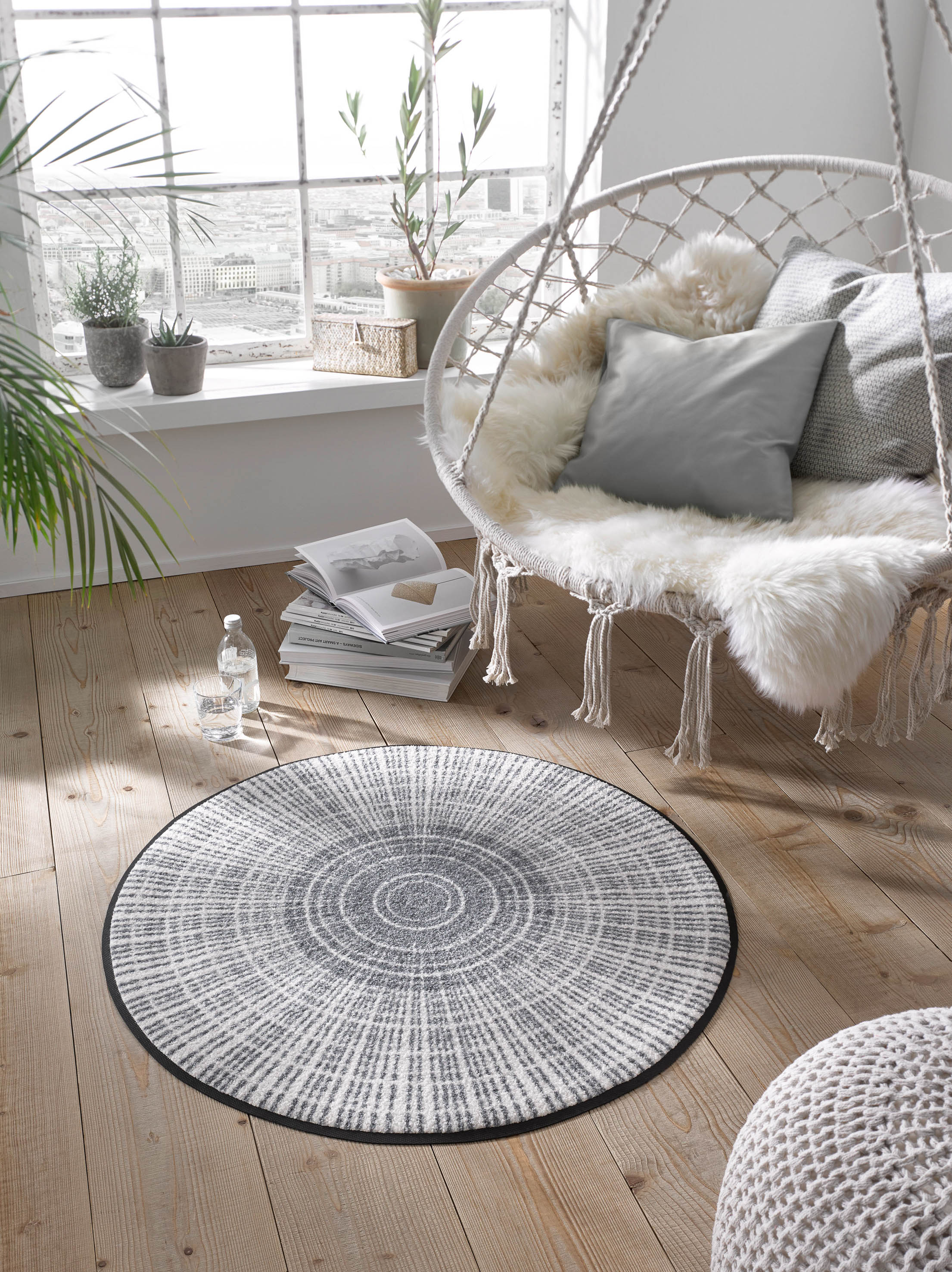 Cascara grey 85x85 cm
