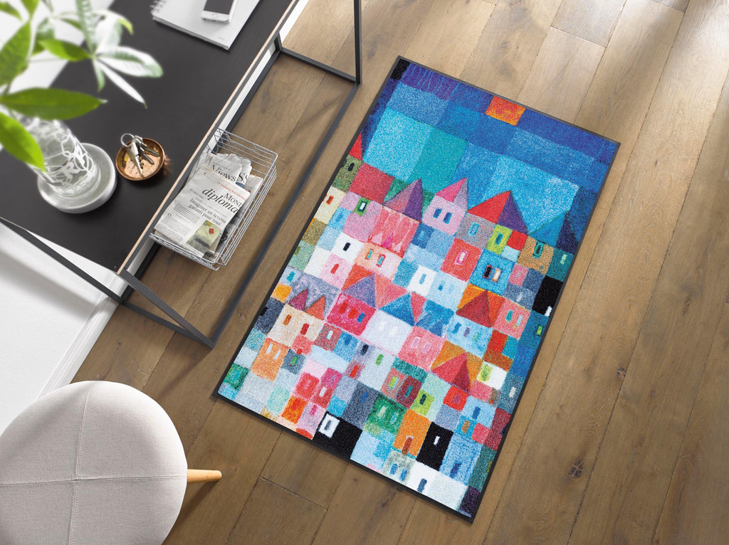 Colourful Houses 75x120 cm