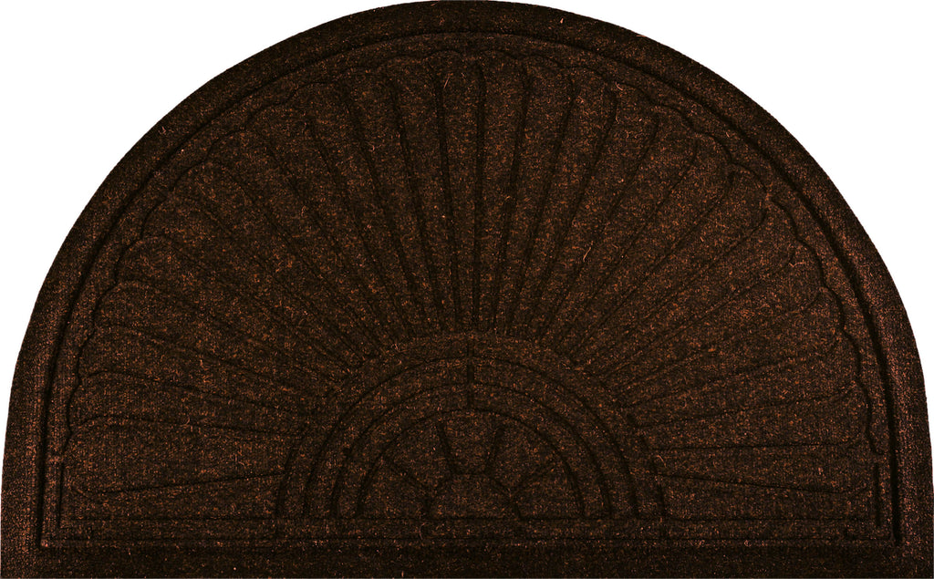 Halfmoon dark brown 55x85 cm