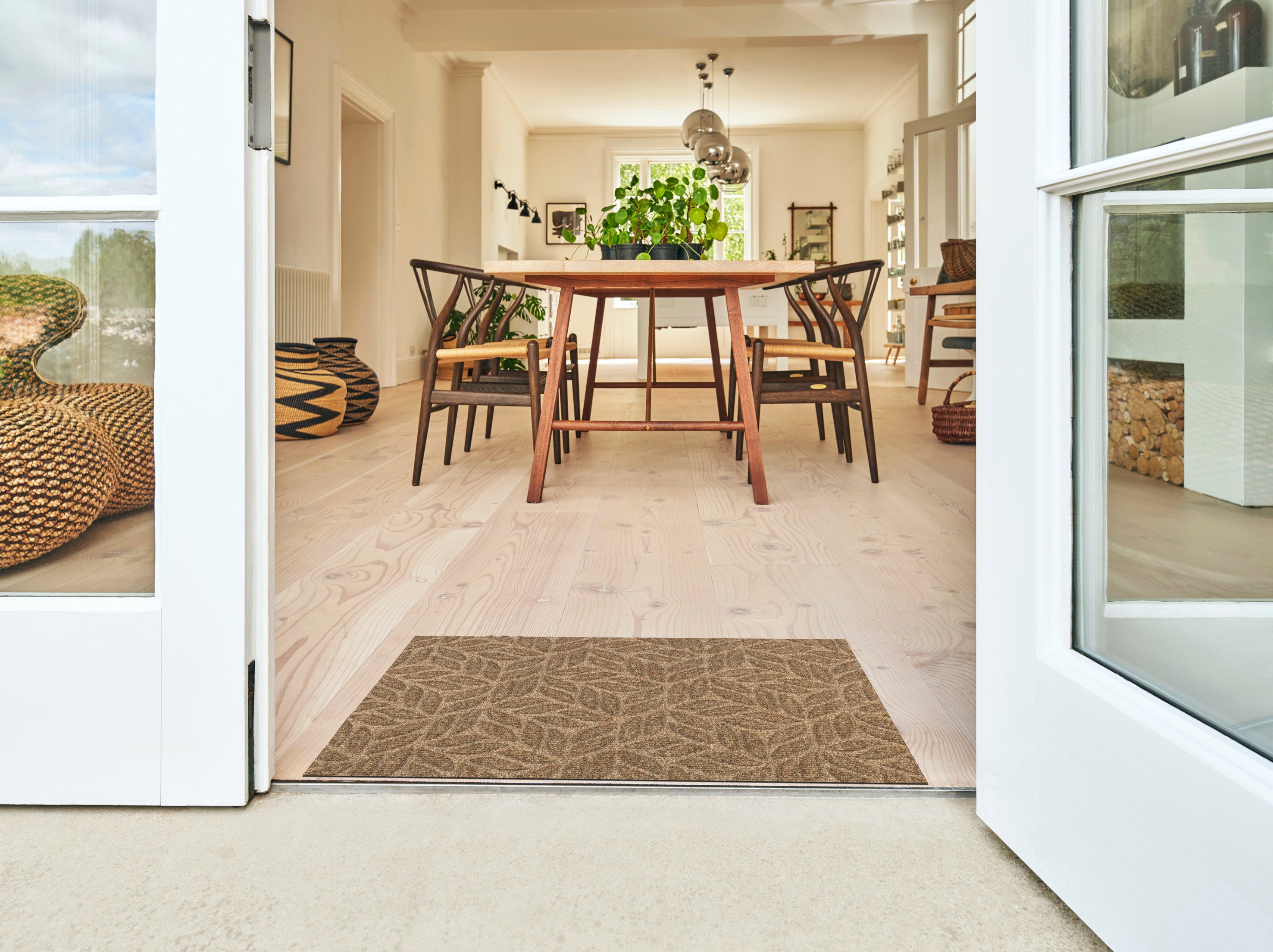 Leaves Taupe 45x75 cm