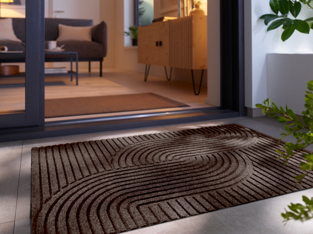 Loop dark brown 60x90 cm