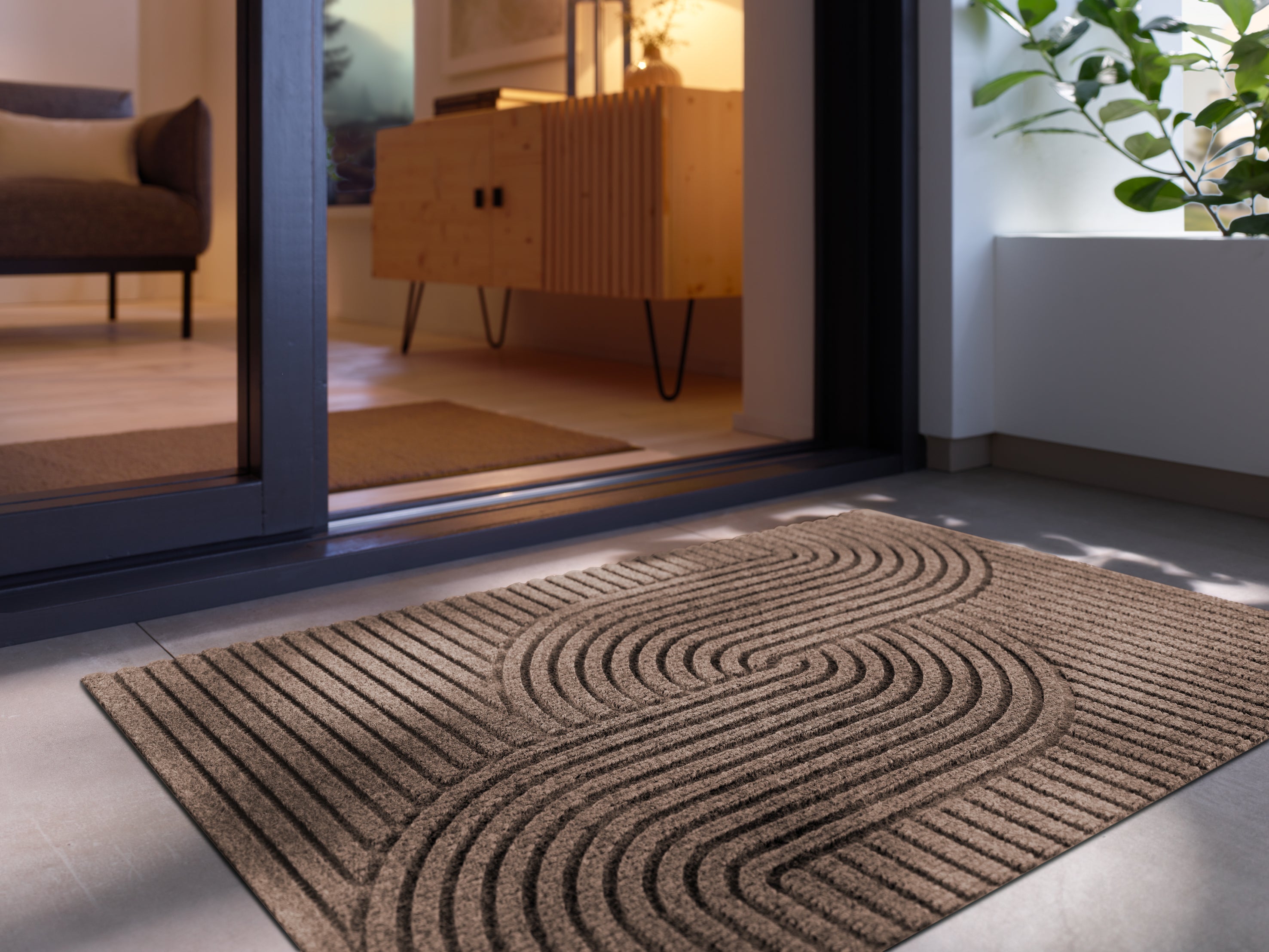 Loop taupe 60x90 cm