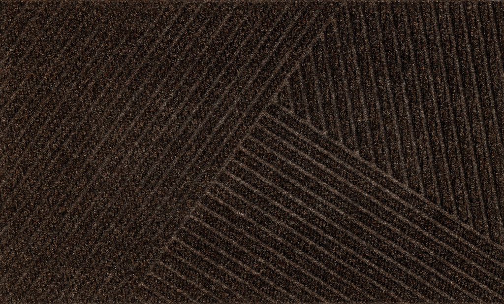 Stripes dark brown 45x75 cm
