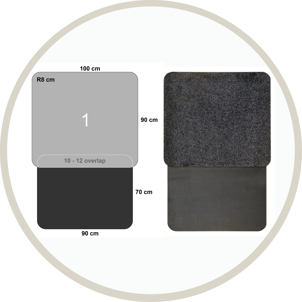 LogoMåtte, Reklamemåtte, Bagagerumsmåtte, Beskyttelse kofanger, hundemåtte, måtte til bil