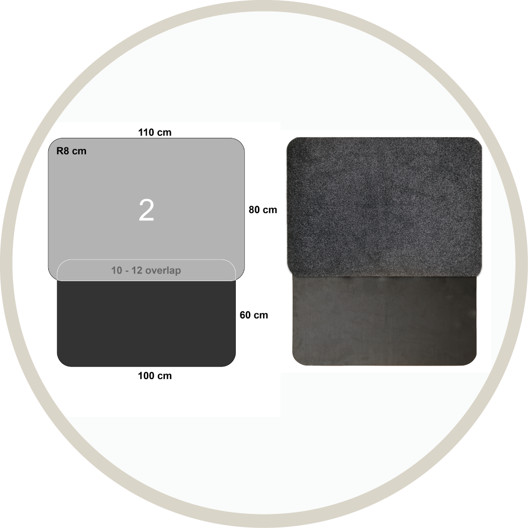 LogoMåtte, Reklamemåtte, Bagagerumsmåtte, Beskyttelse kofanger, hundemåtte, måtte til bil