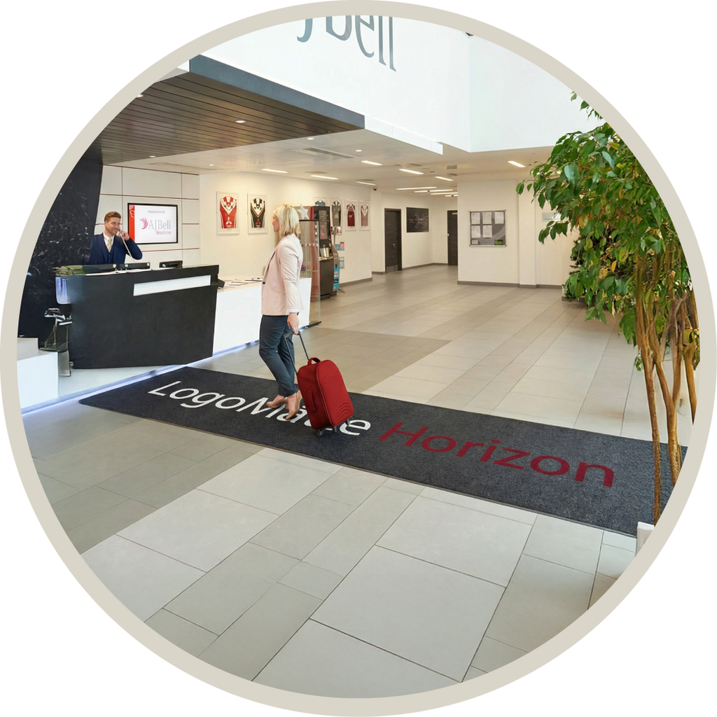 LogoMåtte, Reklamemåtte, Store Måtter, Løber Måtter, Horizon Måtte