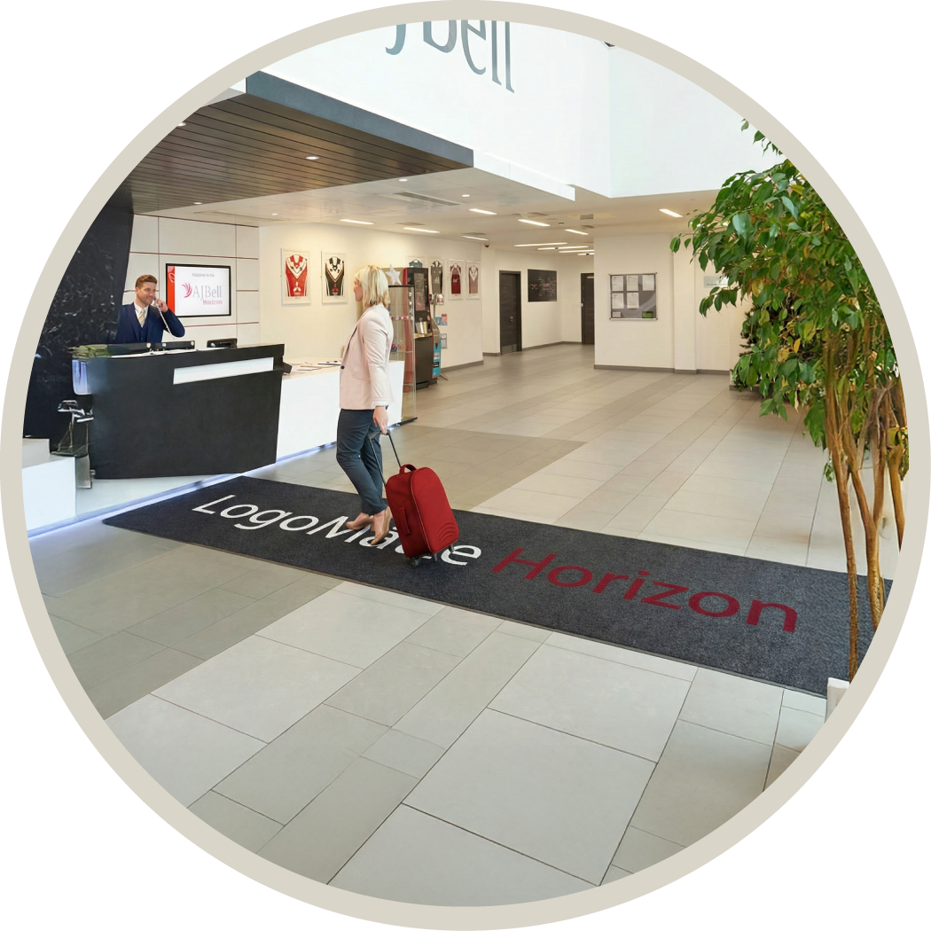 LogoMåtte, Reklamemåtte, Store Måtter, Løber Måtter, Horizon Måtte