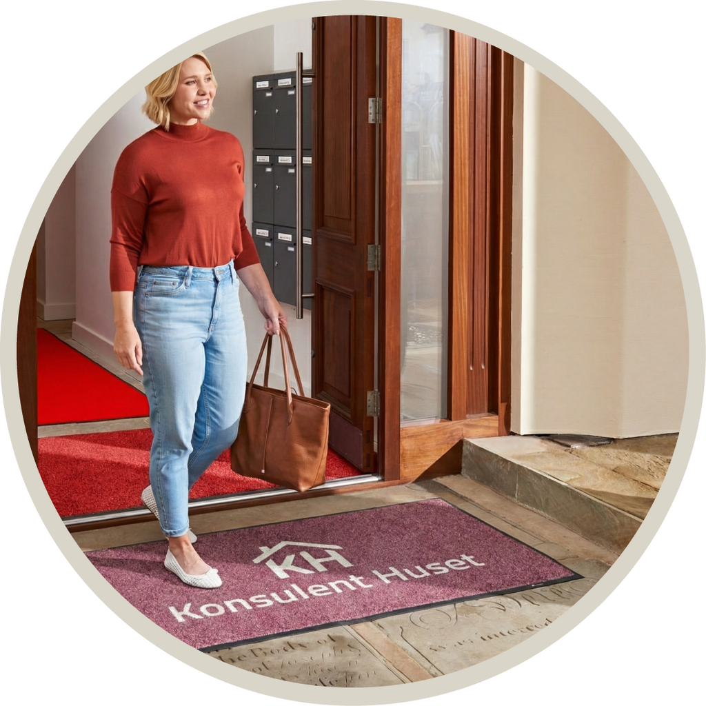 LogoMåtte, Reklamemåtte, Udendørs Måtte, Kleentex Outdoor