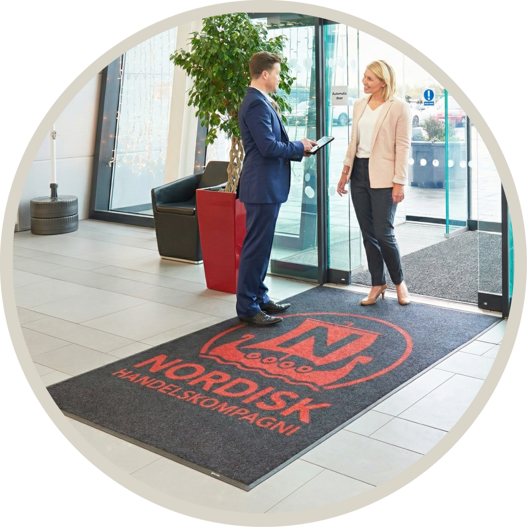 LogoMåtte, Reklamemåtte, Smudsmåtte med print, JetPrint