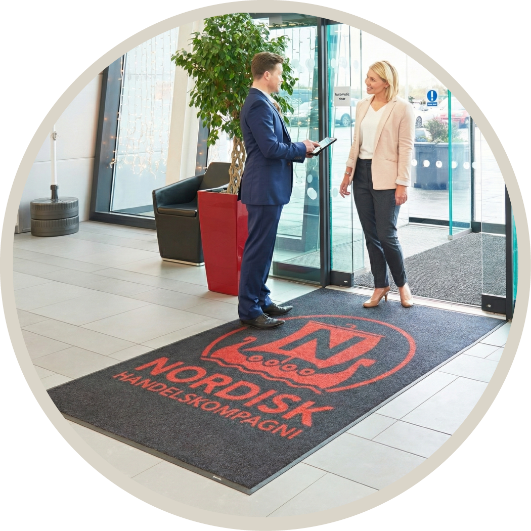 LogoMåtte, Reklamemåtte, Smudsmåtte med print, JetPrint