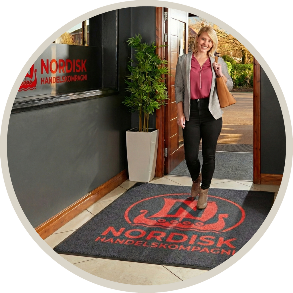 LogoMåtte, Reklamemåtte, Smudsmåtte med print, JetPrint