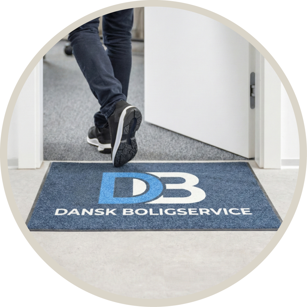 LogoMåtte, Reklamemåtte, Måtte med tryk, Smudsmåtte med print - logomåtte.dk - JetPrint Light