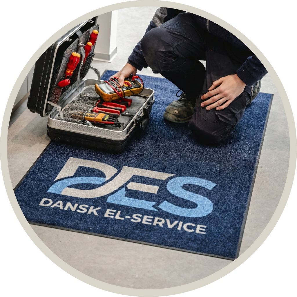 LogoMåtte, Reklamemåtte, Måtte med tryk, Smudsmåtte med print - logomåtte.dk - JetPrint Light