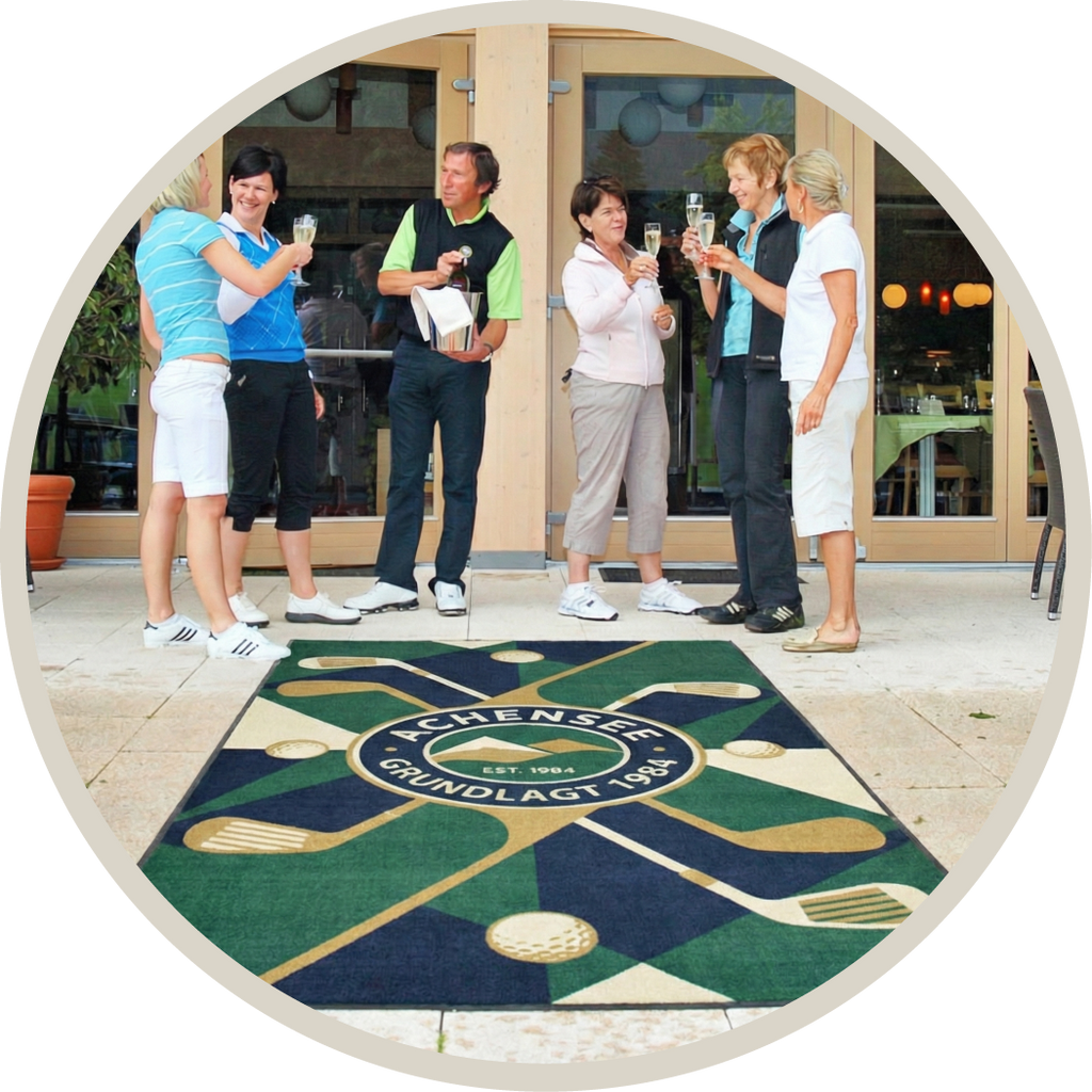 LogoMåtte, Reklamemåtte, Smudsmåtte med print, Jetprint Velour