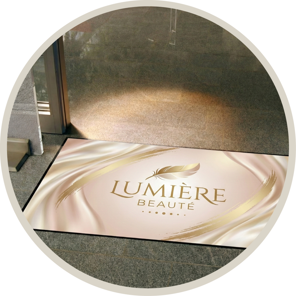 LogoMåtte, Reklamemåtte, Smudsmåtte med print, Jetprint Velour