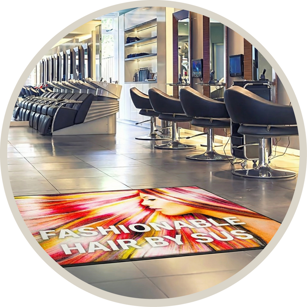 LogoMåtte, Reklamemåtte, Smudsmåtte med tryk, Vision Måtte, High End dørmåtte