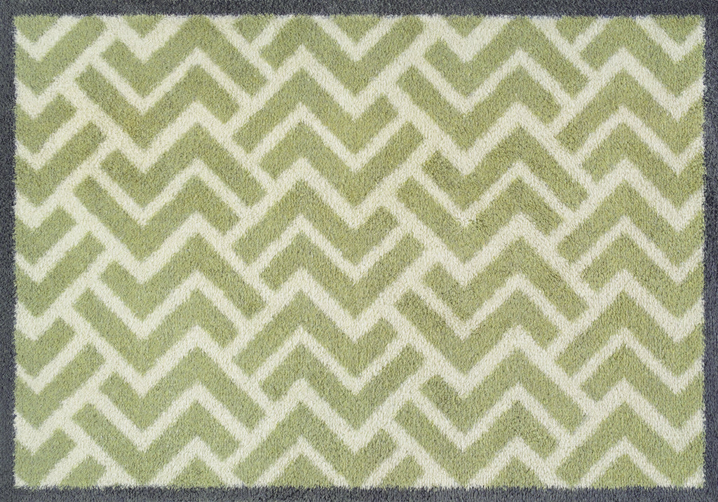 Herringbone Green 60x85 cm