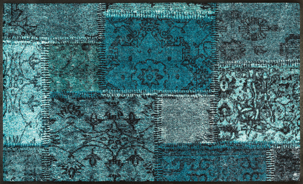 Vintage Patches türkis 75x120 cm